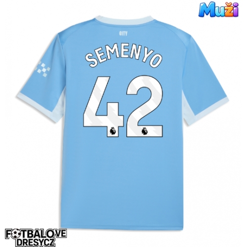 Manchester City Antoine Semenyo #42 Domácí Dres 2026-27 Krátký Rukáv Manchester City Antoine Semenyo #42 Domácí Dres 2026-27 Krátký Rukáv